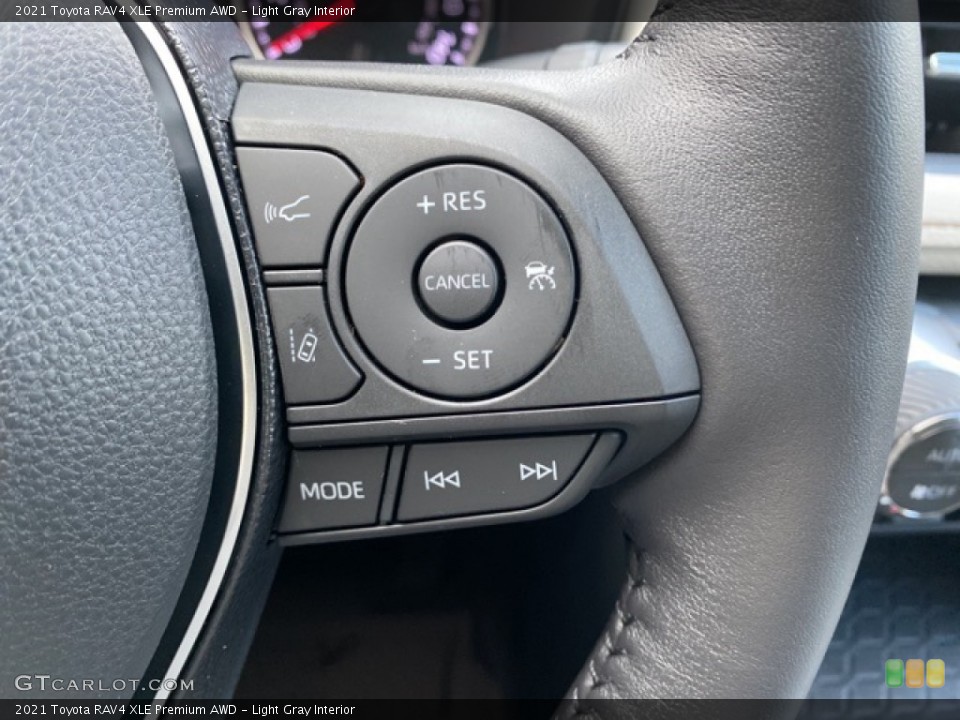Light Gray Interior Steering Wheel for the 2021 Toyota RAV4 XLE Premium AWD #140241969