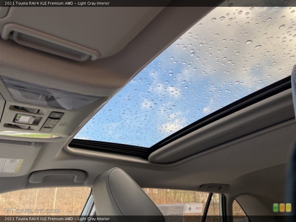 Light Gray Interior Sunroof for the 2021 Toyota RAV4 XLE Premium AWD #140242037