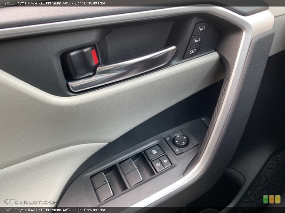 Light Gray Interior Door Panel for the 2021 Toyota RAV4 XLE Premium AWD #140242295