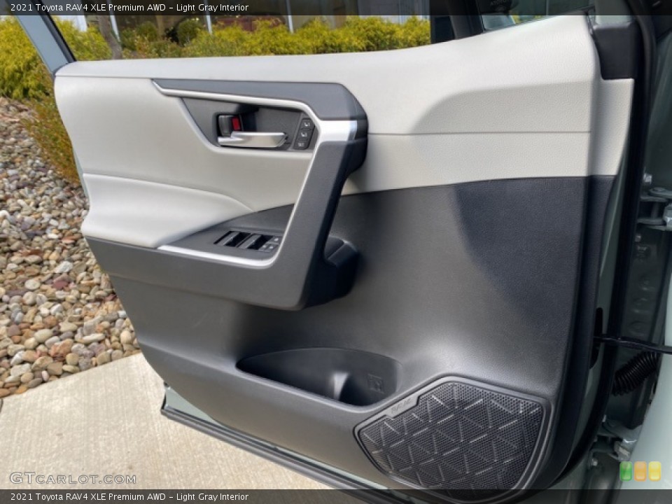 Light Gray Interior Door Panel for the 2021 Toyota RAV4 XLE Premium AWD #140242316