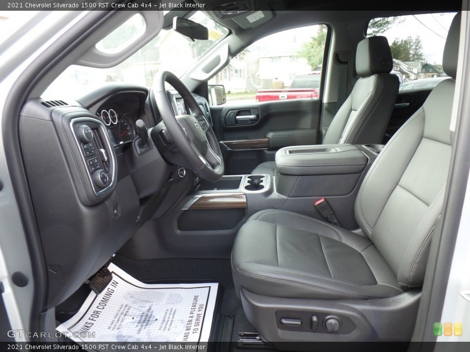 Jet Black Interior Photo for the 2021 Chevrolet Silverado 1500 RST Crew Cab 4x4 #140242649