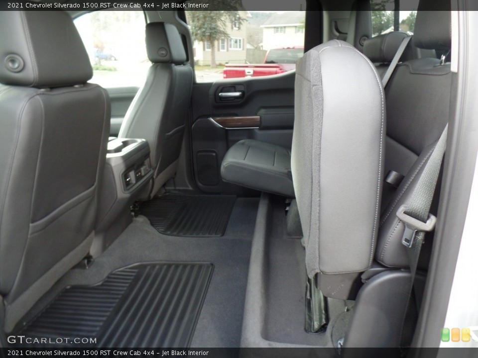 Jet Black Interior Rear Seat for the 2021 Chevrolet Silverado 1500 RST Crew Cab 4x4 #140243201