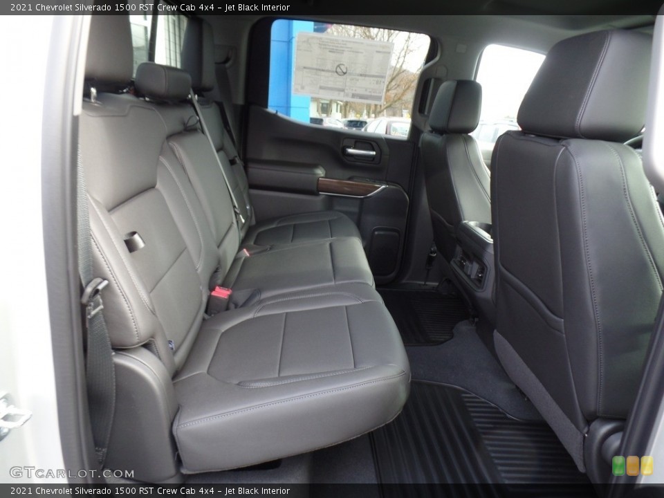 Jet Black Interior Rear Seat for the 2021 Chevrolet Silverado 1500 RST Crew Cab 4x4 #140243251