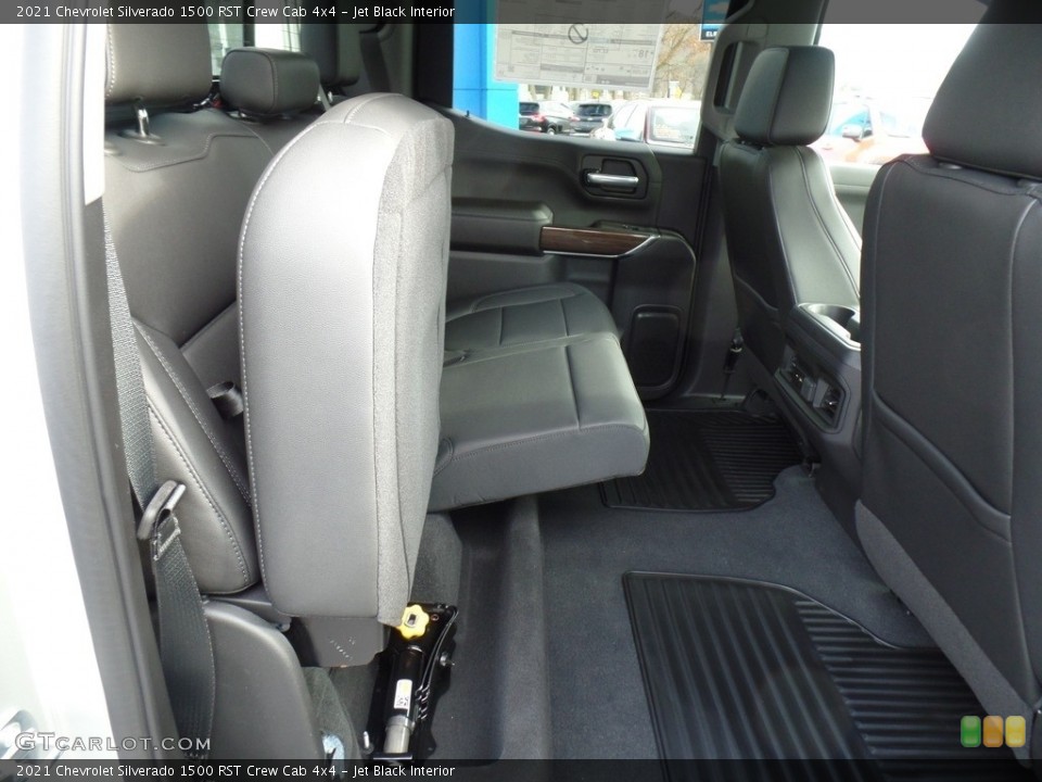 Jet Black Interior Rear Seat for the 2021 Chevrolet Silverado 1500 RST Crew Cab 4x4 #140243273