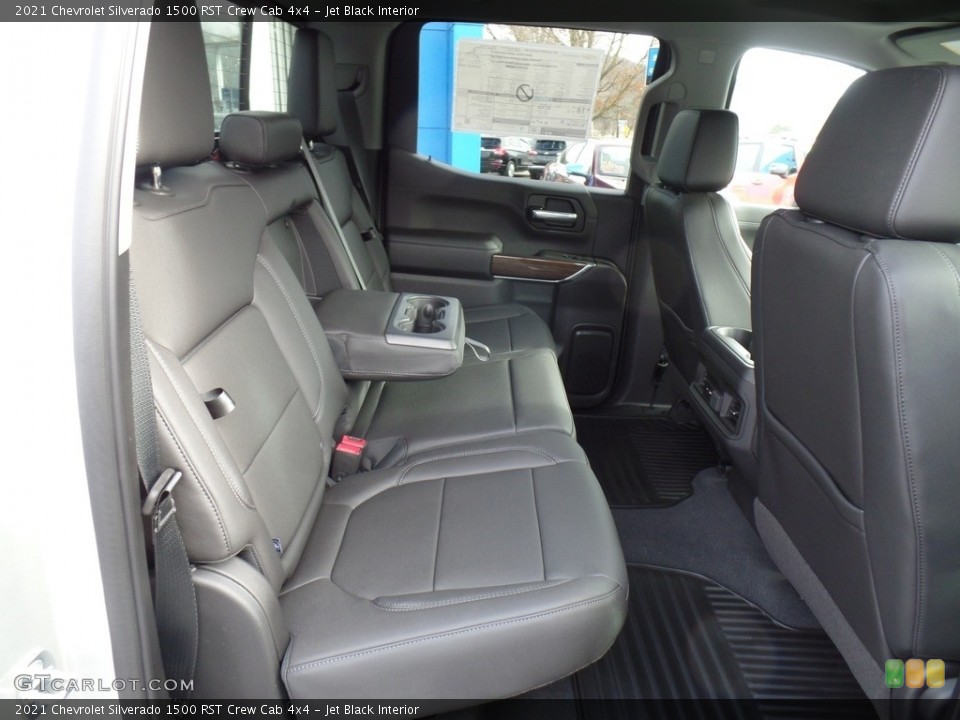 Jet Black Interior Rear Seat for the 2021 Chevrolet Silverado 1500 RST Crew Cab 4x4 #140243297