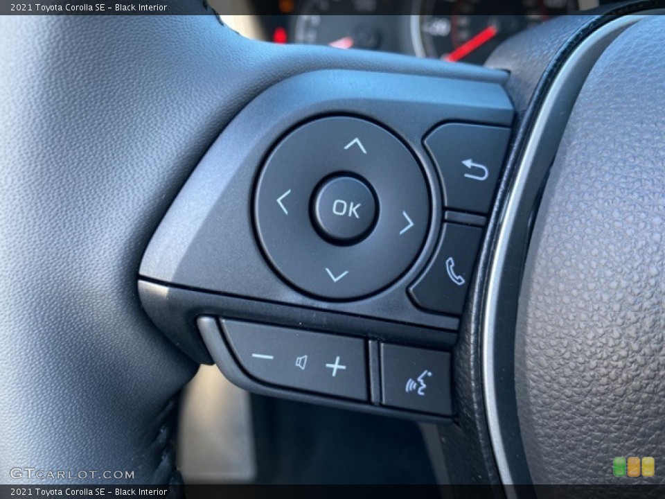 Black Interior Steering Wheel for the 2021 Toyota Corolla SE #140243318