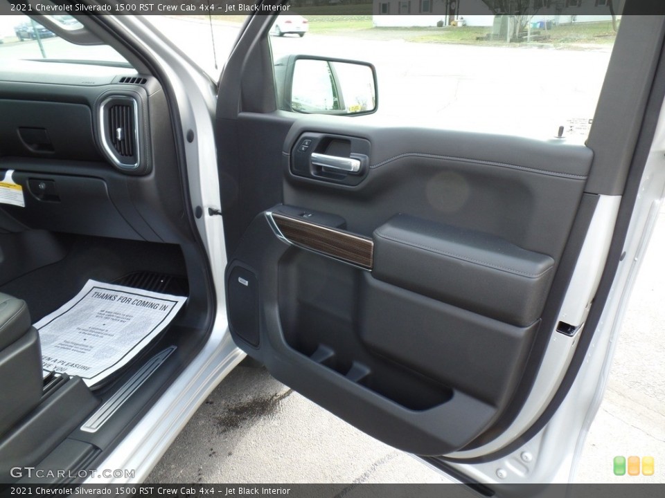 Jet Black Interior Door Panel for the 2021 Chevrolet Silverado 1500 RST Crew Cab 4x4 #140243327