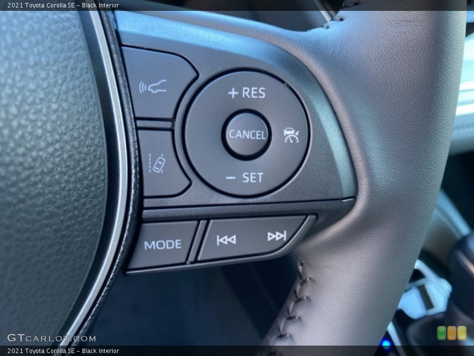 Black Interior Steering Wheel for the 2021 Toyota Corolla SE #140243333