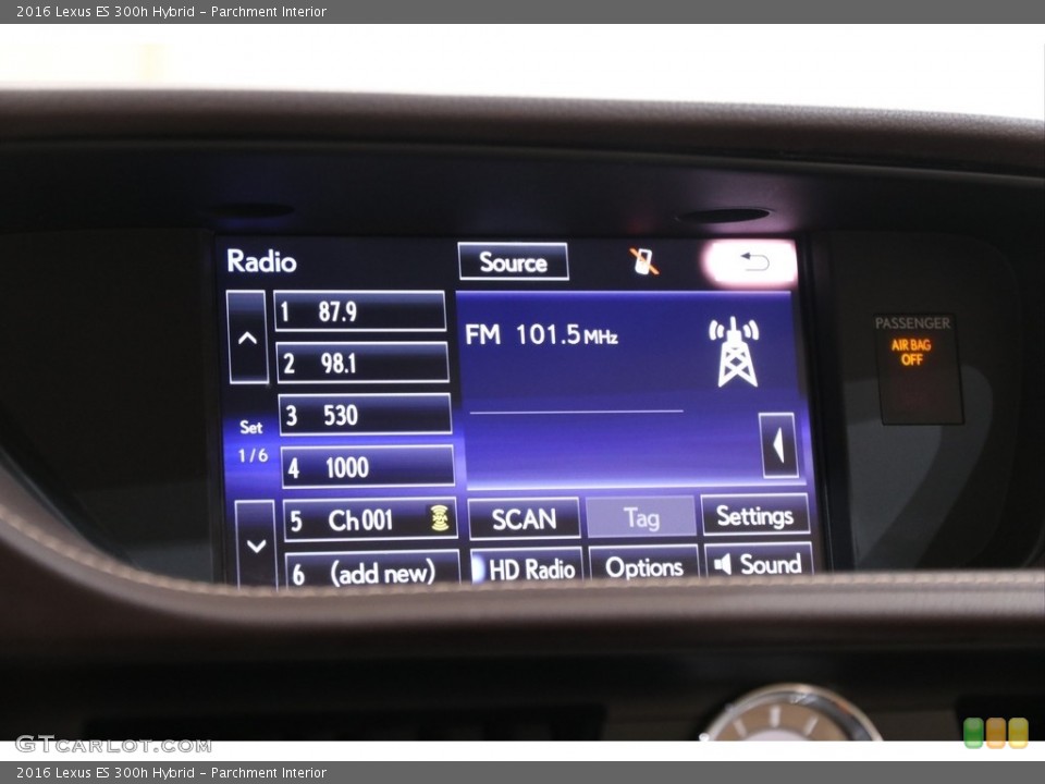 Parchment Interior Audio System for the 2016 Lexus ES 300h Hybrid #140244401