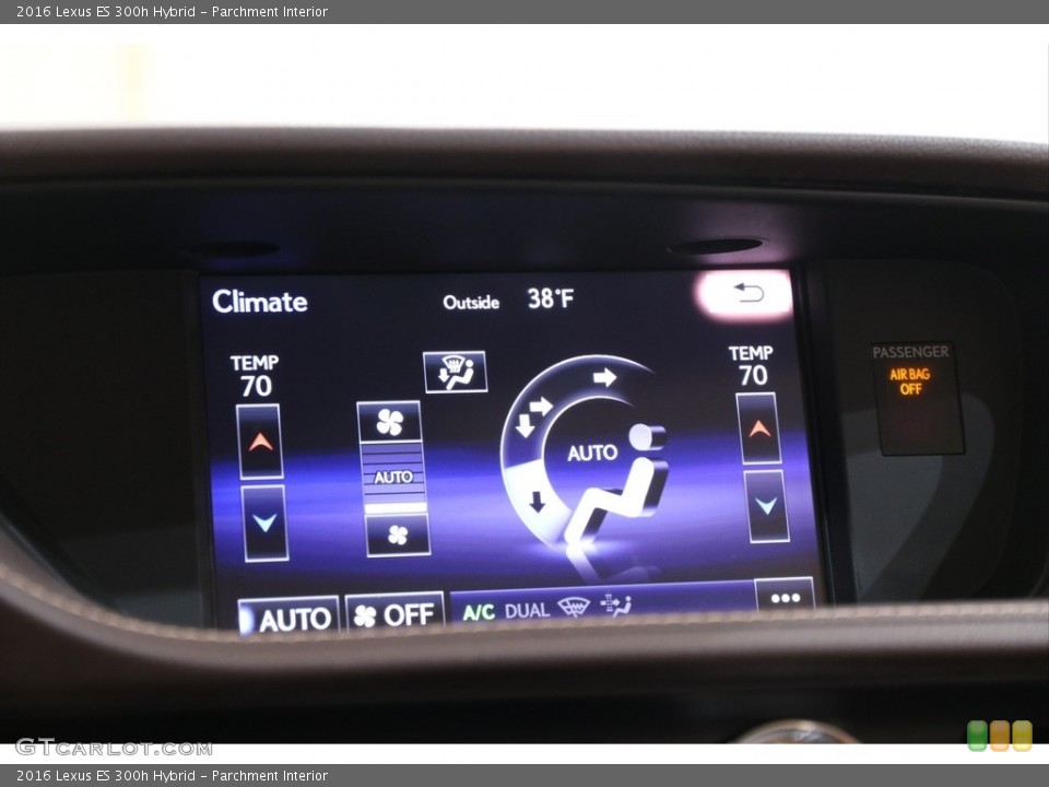 Parchment Interior Controls for the 2016 Lexus ES 300h Hybrid #140244422