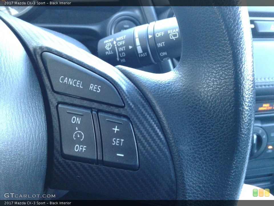 Black Interior Steering Wheel for the 2017 Mazda CX-3 Sport #140245799
