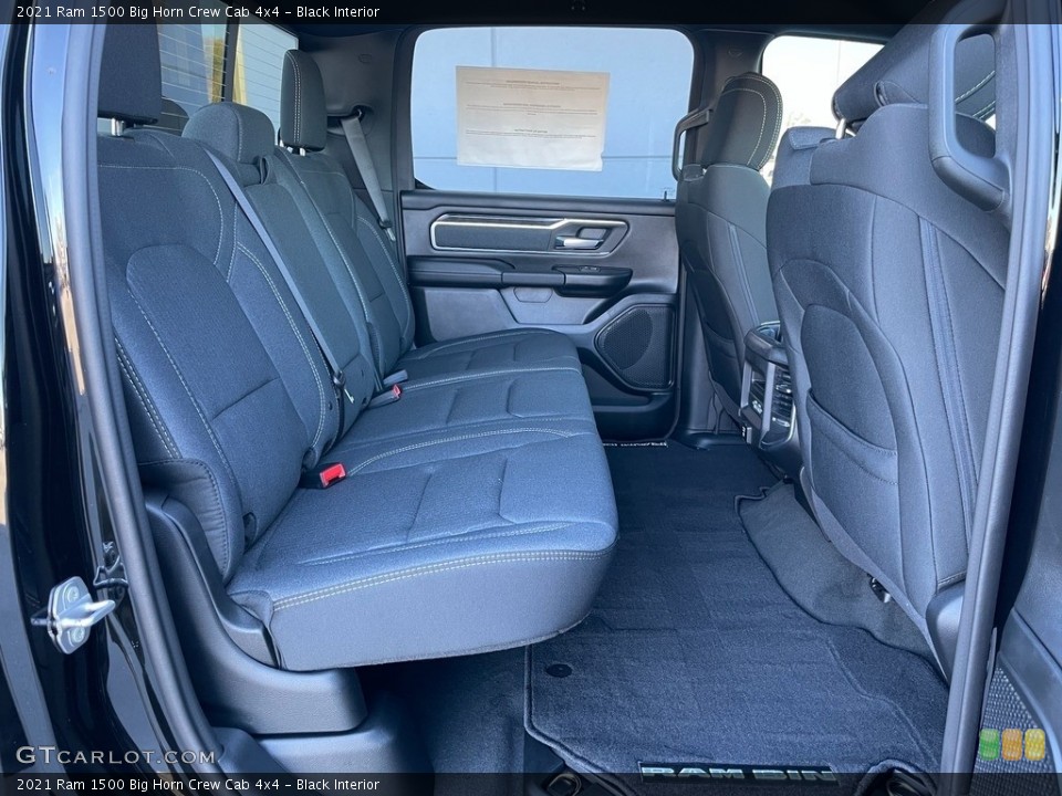 Black Interior Rear Seat for the 2021 Ram 1500 Big Horn Crew Cab 4x4 #140246381