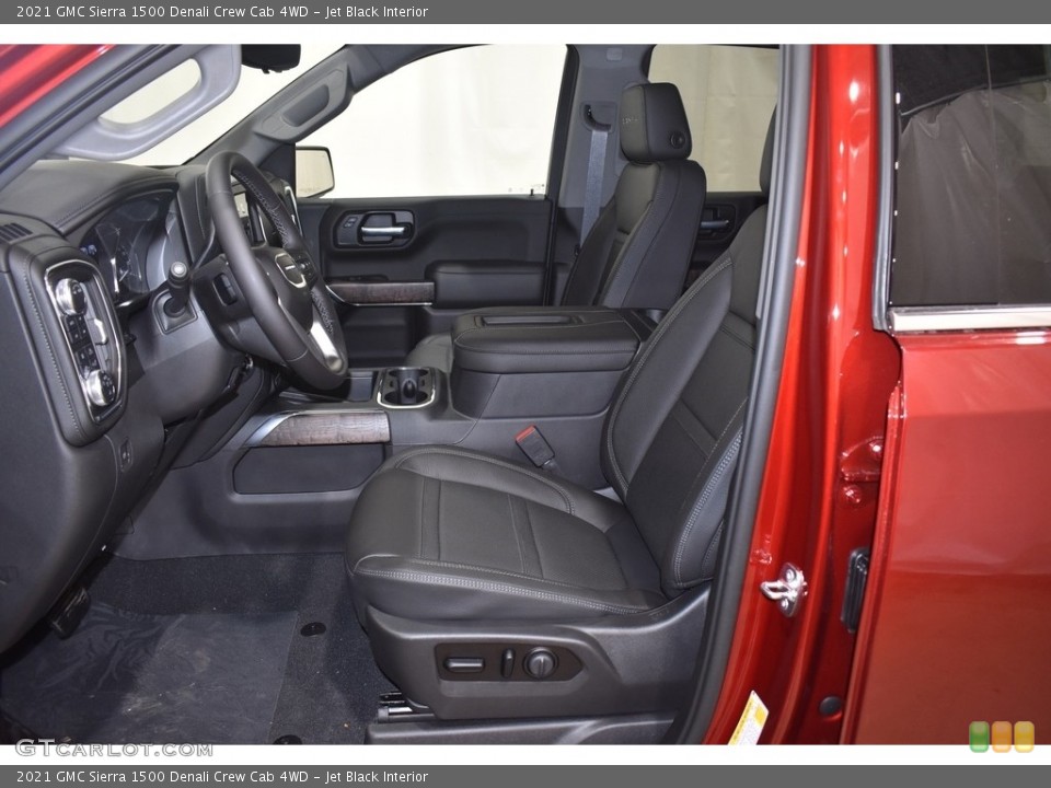 Jet Black Interior Front Seat for the 2021 GMC Sierra 1500 Denali Crew Cab 4WD #140246471