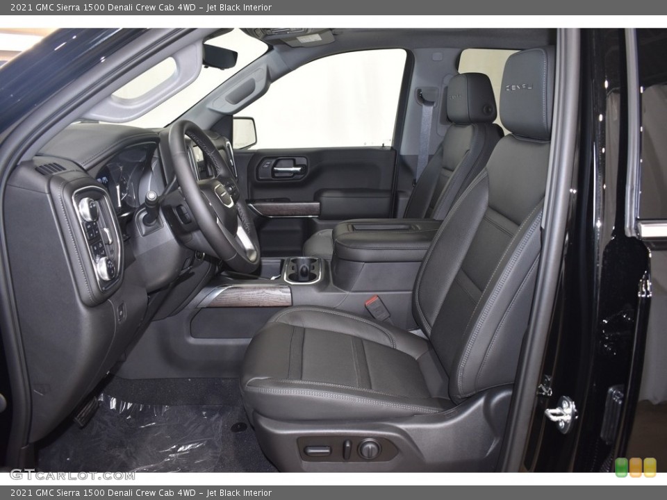 Jet Black Interior Photo for the 2021 GMC Sierra 1500 Denali Crew Cab 4WD #140246693