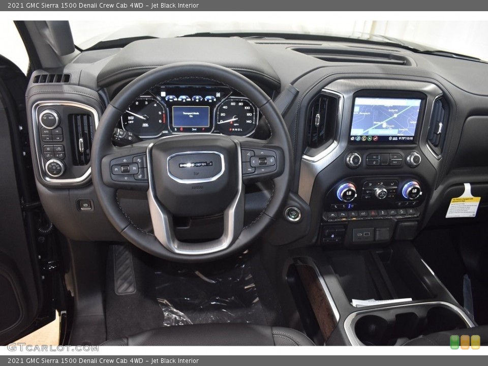 Jet Black Interior Dashboard for the 2021 GMC Sierra 1500 Denali Crew Cab 4WD #140246759