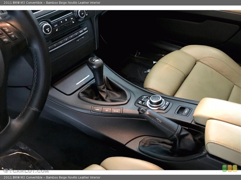 Bamboo Beige Novillo Leather Interior Transmission for the 2011 BMW M3 Convertible #140246819