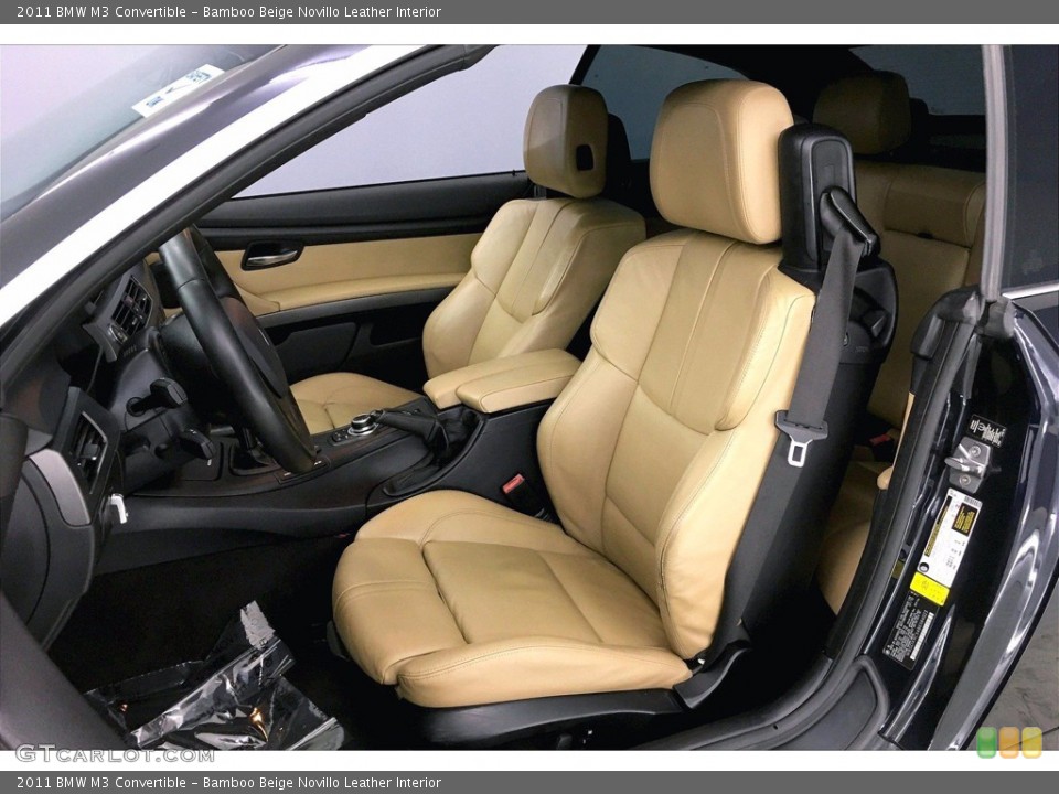 Bamboo Beige Novillo Leather Interior Photo for the 2011 BMW M3 Convertible #140247086