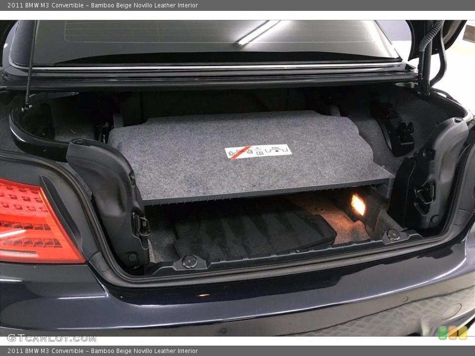 Bamboo Beige Novillo Leather Interior Trunk for the 2011 BMW M3 Convertible #140247158