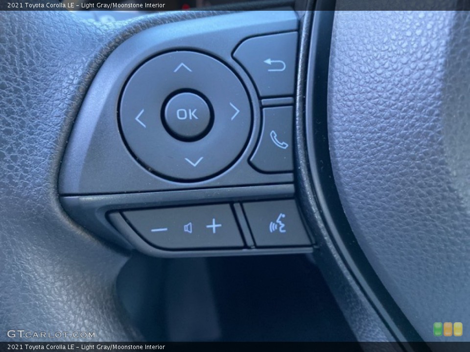 Light Gray/Moonstone Interior Steering Wheel for the 2021 Toyota Corolla LE #140247227