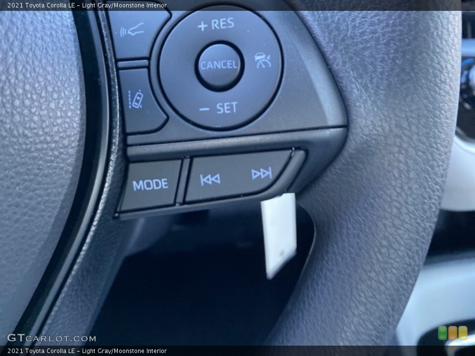 Light Gray/Moonstone Interior Steering Wheel for the 2021 Toyota Corolla LE #140247245