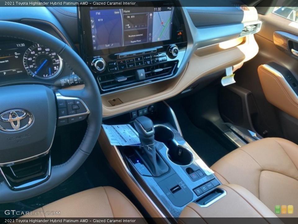 Glazed Caramel Interior Front Seat for the 2021 Toyota Highlander Hybrid Platinum AWD #140247653