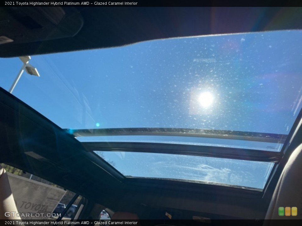 Glazed Caramel Interior Sunroof for the 2021 Toyota Highlander Hybrid Platinum AWD #140247764