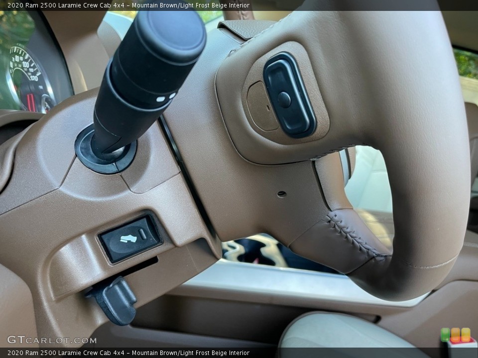 Mountain Brown/Light Frost Beige Interior Steering Wheel for the 2020 Ram 2500 Laramie Crew Cab 4x4 #140247770