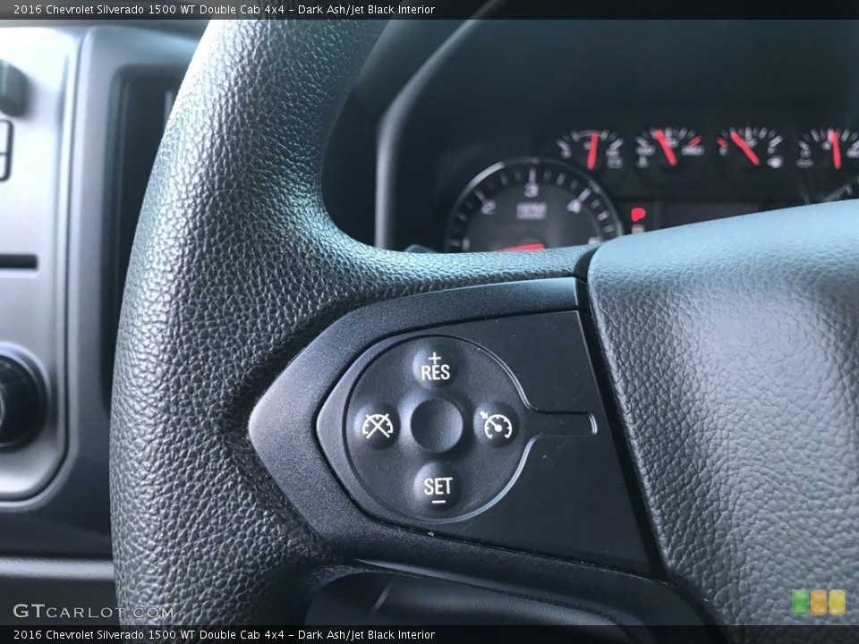 Dark Ash/Jet Black Interior Steering Wheel for the 2016 Chevrolet Silverado 1500 WT Double Cab 4x4 #140247779