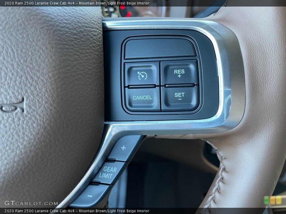 Mountain Brown/Light Frost Beige Interior Steering Wheel for the 2020 Ram 2500 Laramie Crew Cab 4x4 #140247926