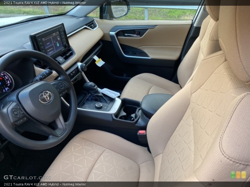 Nutmeg Interior Front Seat for the 2021 Toyota RAV4 XLE AWD Hybrid #140248301