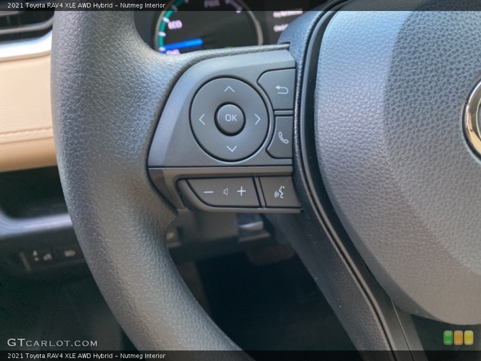 Nutmeg Interior Steering Wheel for the 2021 Toyota RAV4 XLE AWD Hybrid #140248334