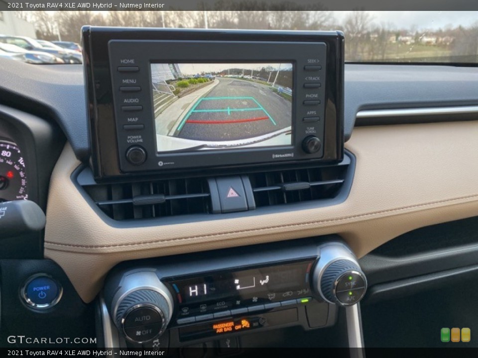 Nutmeg Interior Navigation for the 2021 Toyota RAV4 XLE AWD Hybrid #140248400