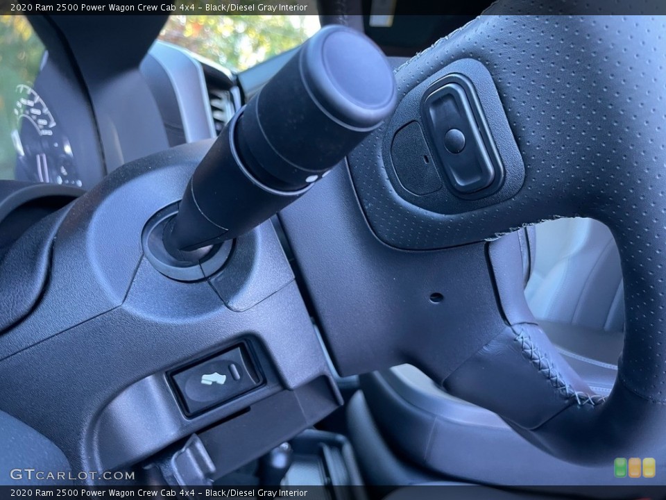 Black/Diesel Gray Interior Steering Wheel for the 2020 Ram 2500 Power Wagon Crew Cab 4x4 #140248430