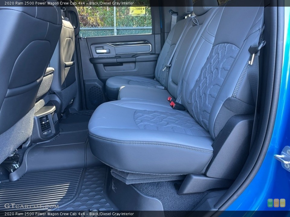 Black/Diesel Gray Interior Rear Seat for the 2020 Ram 2500 Power Wagon Crew Cab 4x4 #140248451