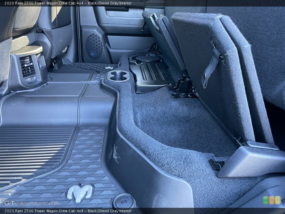 Black/Diesel Gray Interior Rear Seat for the 2020 Ram 2500 Power Wagon Crew Cab 4x4 #140248466