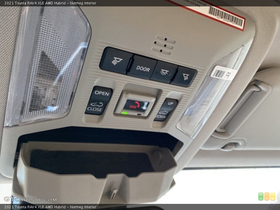Nutmeg Interior Controls for the 2021 Toyota RAV4 XLE AWD Hybrid #140248538