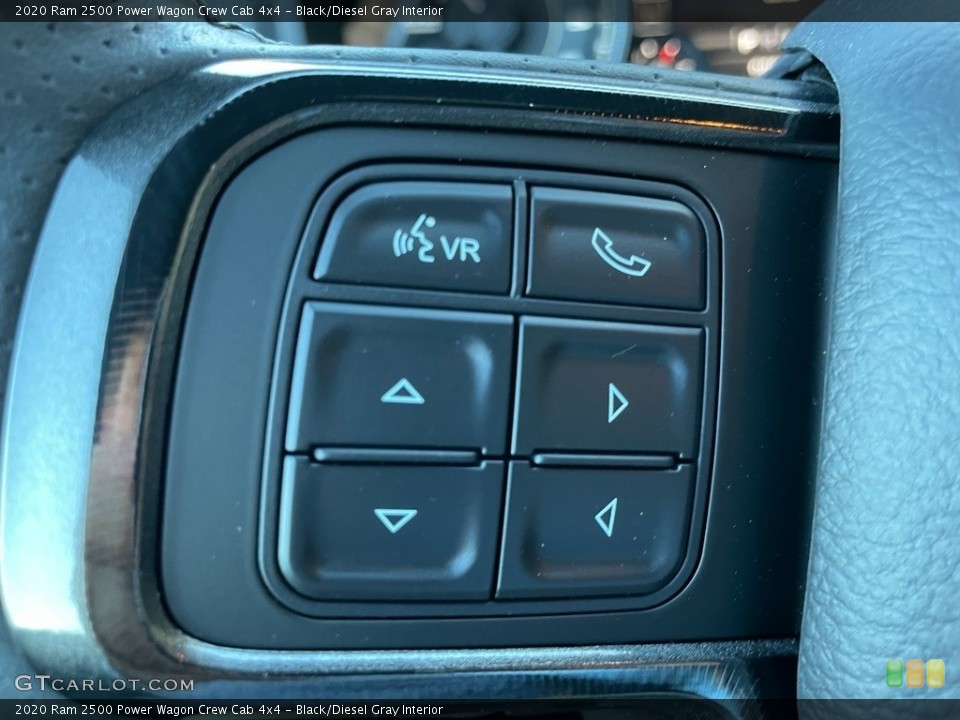 Black/Diesel Gray Interior Steering Wheel for the 2020 Ram 2500 Power Wagon Crew Cab 4x4 #140248544
