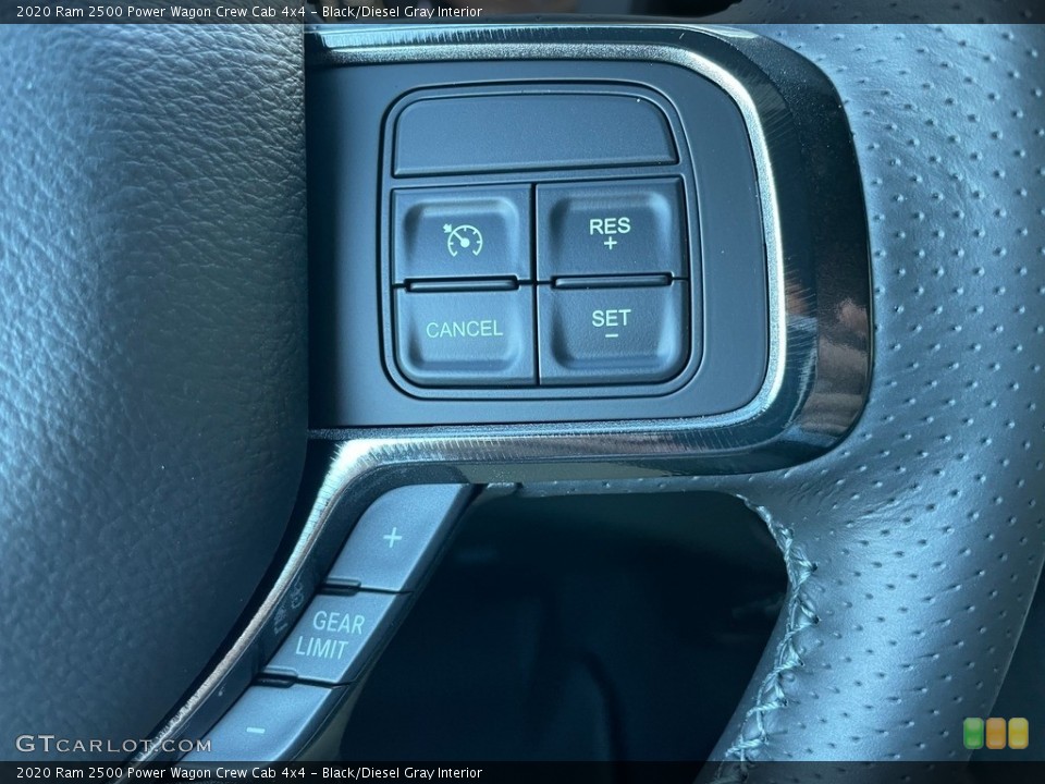 Black/Diesel Gray Interior Steering Wheel for the 2020 Ram 2500 Power Wagon Crew Cab 4x4 #140248562