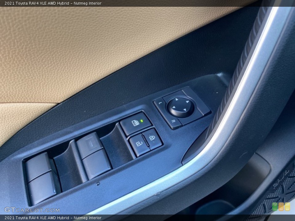 Nutmeg Interior Controls for the 2021 Toyota RAV4 XLE AWD Hybrid #140248608