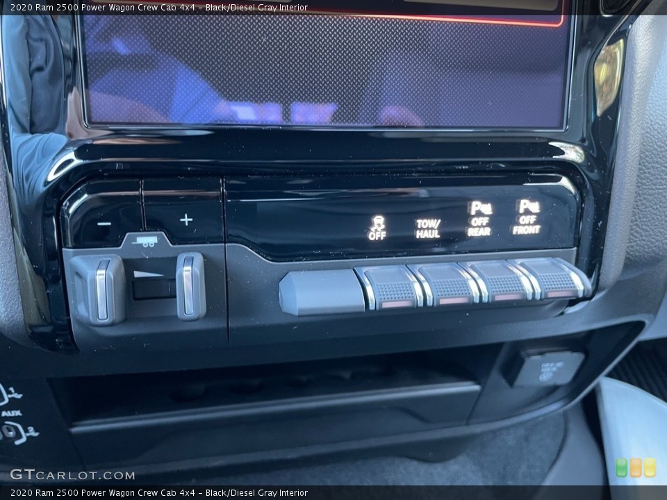 Black/Diesel Gray Interior Controls for the 2020 Ram 2500 Power Wagon Crew Cab 4x4 #140248697