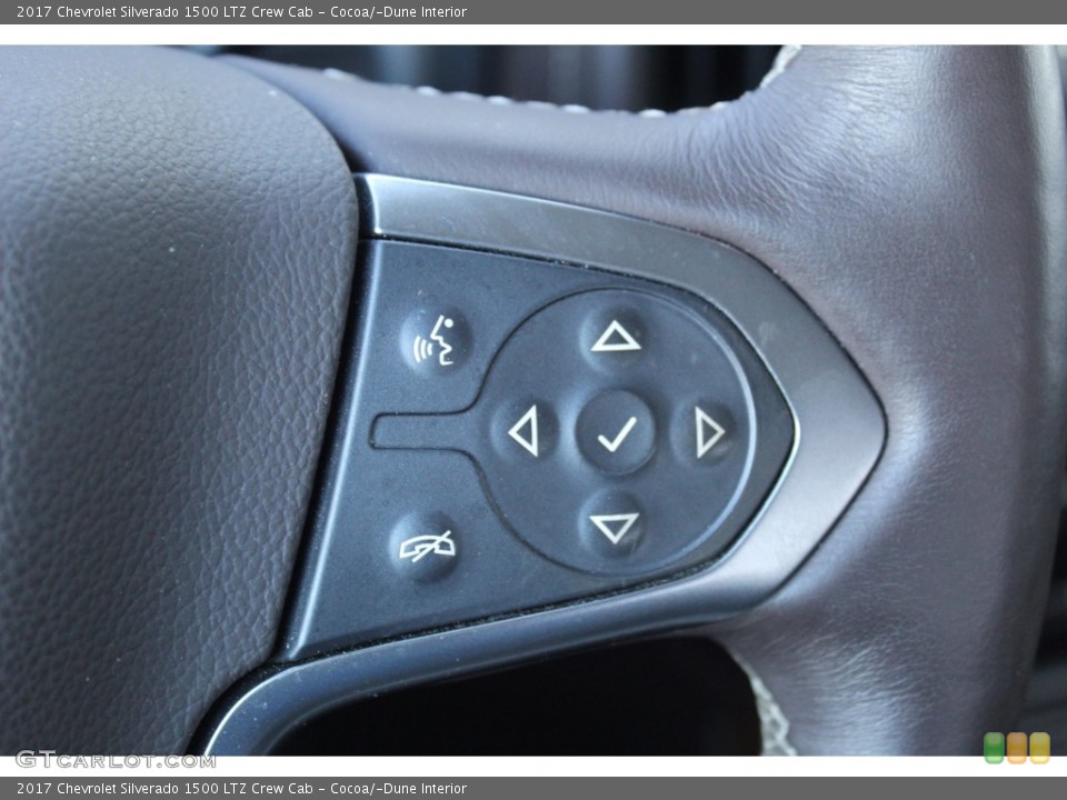 Cocoa/­Dune Interior Steering Wheel for the 2017 Chevrolet Silverado 1500 LTZ Crew Cab #140251388