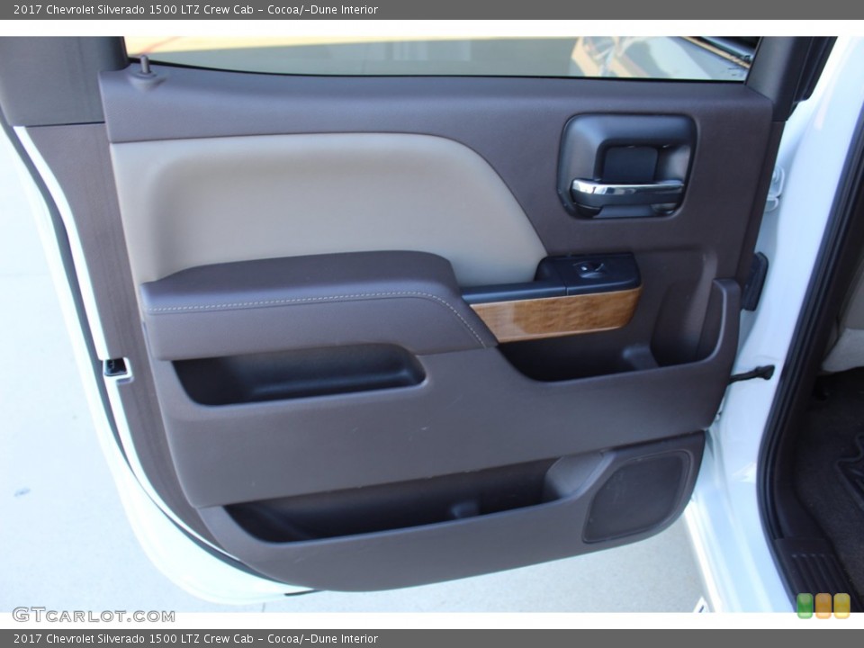 Cocoa/­Dune Interior Door Panel for the 2017 Chevrolet Silverado 1500 LTZ Crew Cab #140251424