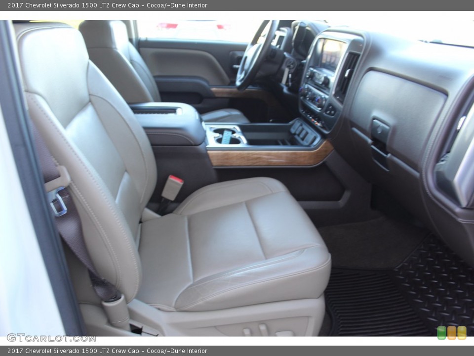 Cocoa/­Dune Interior Front Seat for the 2017 Chevrolet Silverado 1500 LTZ Crew Cab #140251466