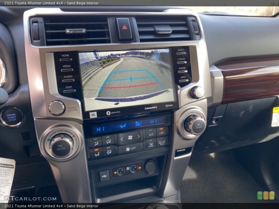 Sand Beige Interior Controls for the 2021 Toyota 4Runner Limited 4x4 #140252393