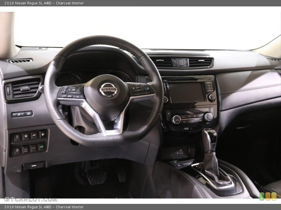 Charcoal Interior Dashboard for the 2019 Nissan Rogue SL AWD #140252474