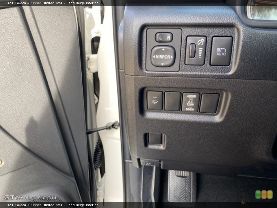 Sand Beige Interior Controls for the 2021 Toyota 4Runner Limited 4x4 #140252603
