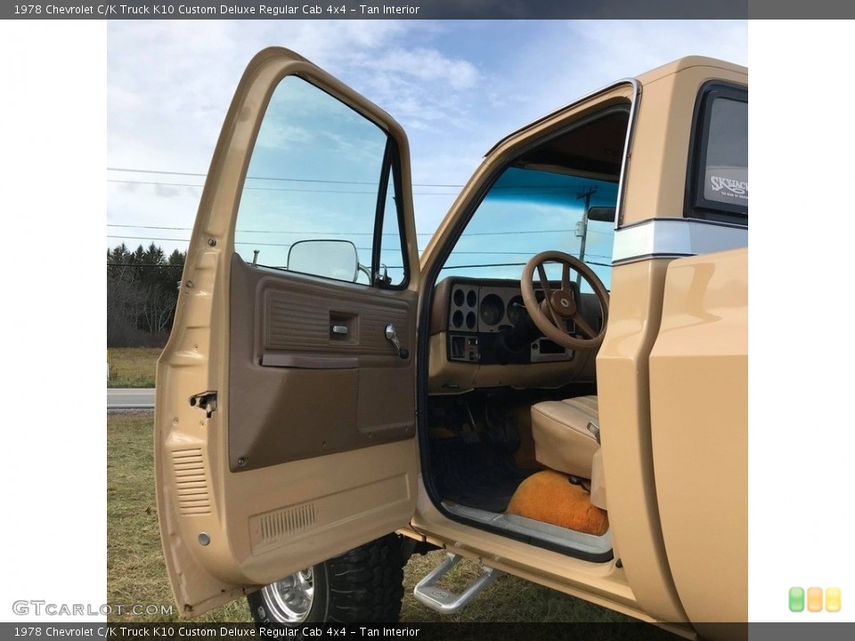 Tan Interior Door Panel for the 1978 Chevrolet C/K Truck K10 Custom Deluxe Regular Cab 4x4 #140252831