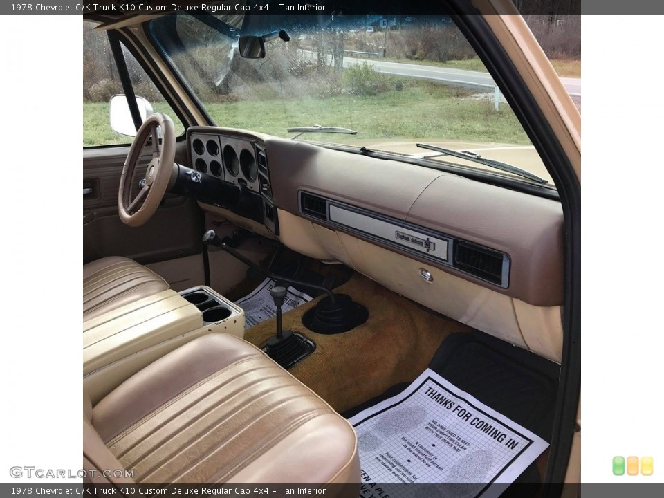 Tan Interior Dashboard for the 1978 Chevrolet C/K Truck K10 Custom Deluxe Regular Cab 4x4 #140252921