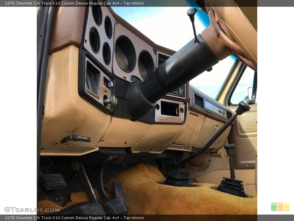 Tan Interior Controls for the 1978 Chevrolet C/K Truck K10 Custom Deluxe Regular Cab 4x4 #140252981