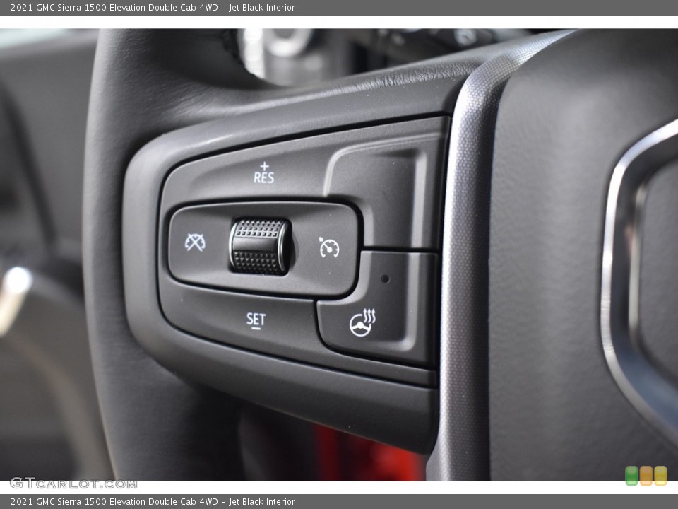 Jet Black Interior Steering Wheel for the 2021 GMC Sierra 1500 Elevation Double Cab 4WD #140253023